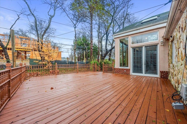 view of wooden terrace