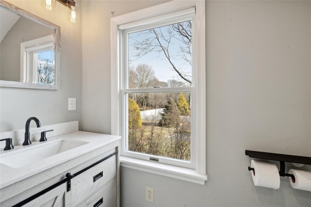 bathroom featuring vanity