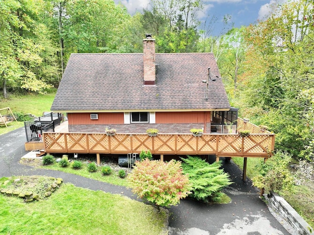 view of rear view of house