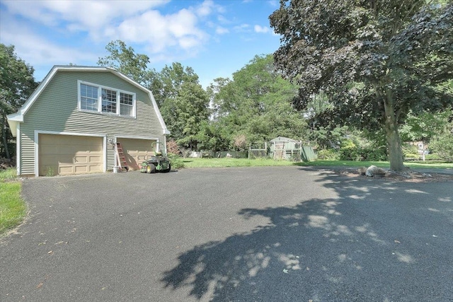 view of home's exterior featuring a garage