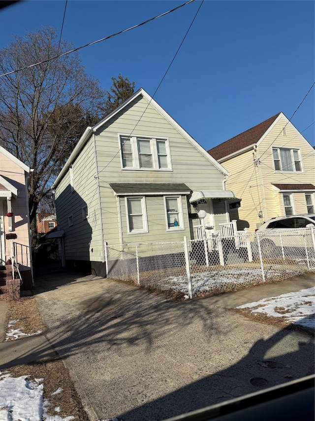 view of bungalow-style house