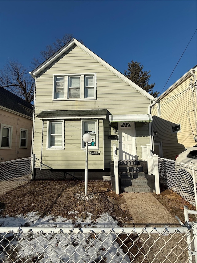 view of front of home