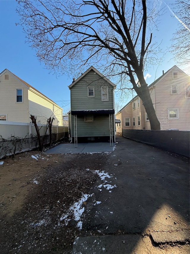 view of back of property