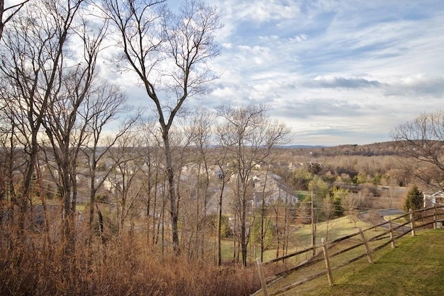 exterior space with a rural view