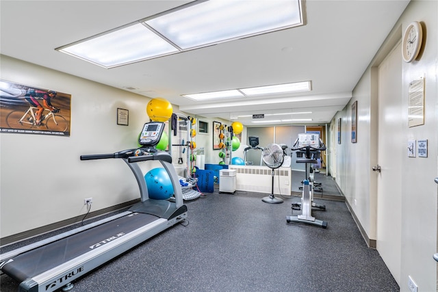 110 W 90th St Unit 1N, New York Manhattan, NY 10024 - workout room featuring baseboards