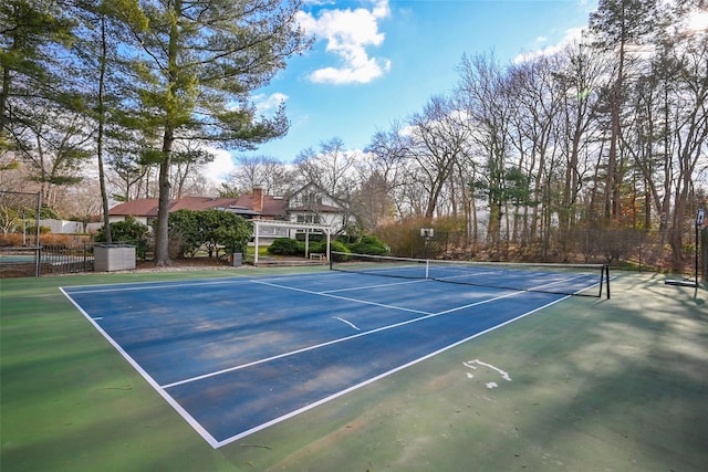 view of sport court