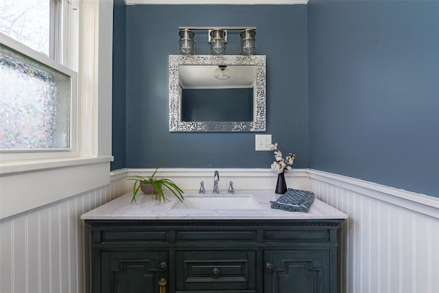 bathroom featuring vanity