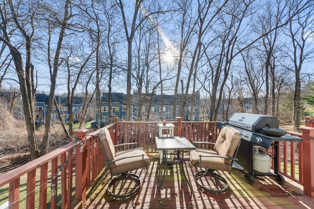 202 Essex Ct, Brewster, NY 10509 - wooden deck featuring a grill
