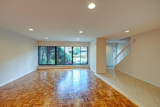 view of tiled spare room