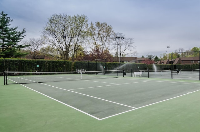 view of sport court