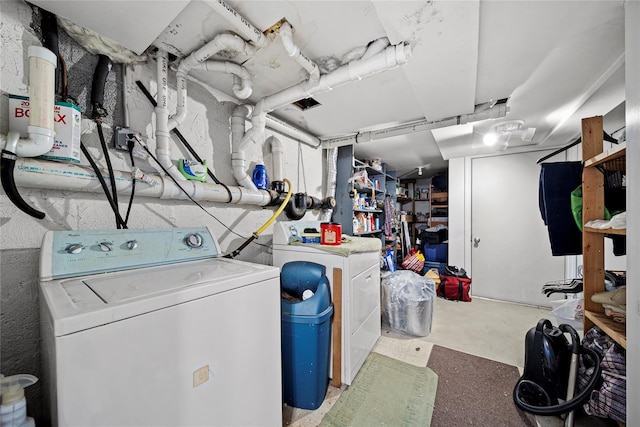 view of laundry room