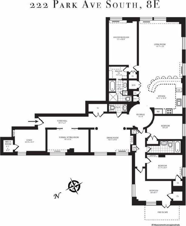 222 Park Ave S Unit 8E, New York Manhattan, NY 10003 - photo 2