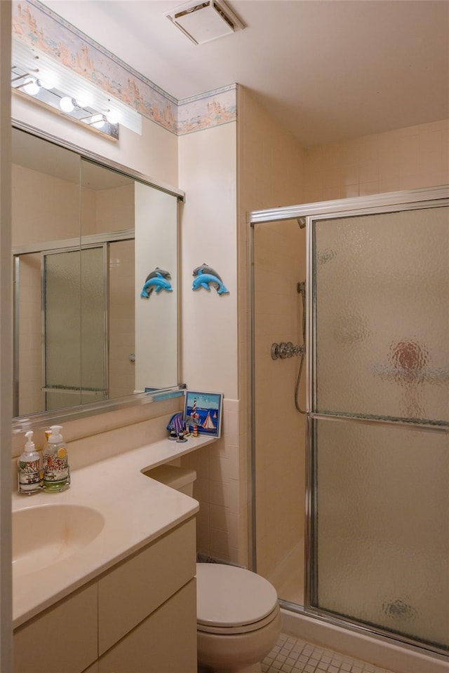2555 Youngs Unit 7D, Southold, NY 11971 - full bath with toilet, vanity, and a stall shower