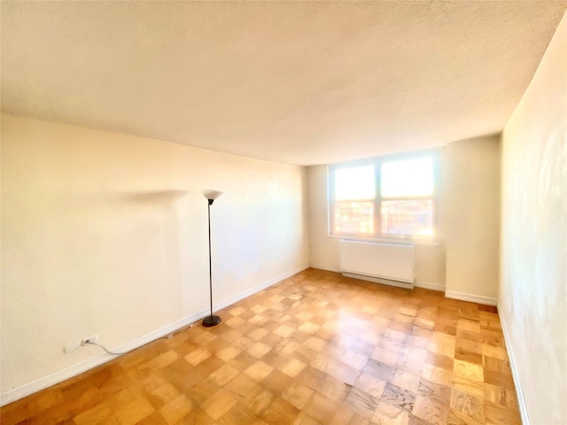 empty room with radiator