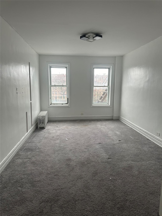 view of carpeted empty room