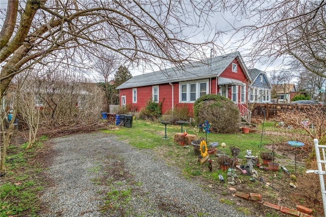 view of front of home