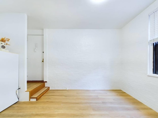 empty room featuring light hardwood / wood-style flooring