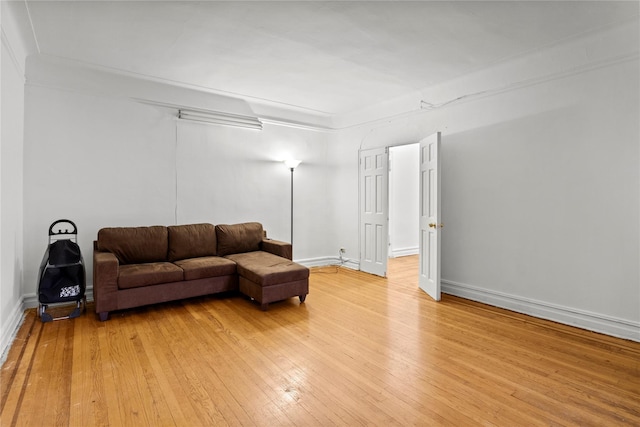 living room featuring wood-type flooring