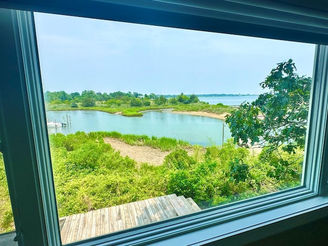 view of water feature