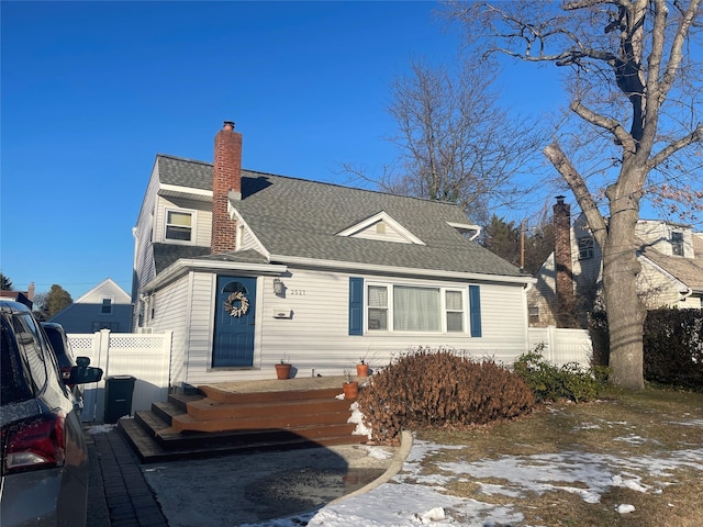 view of front of home