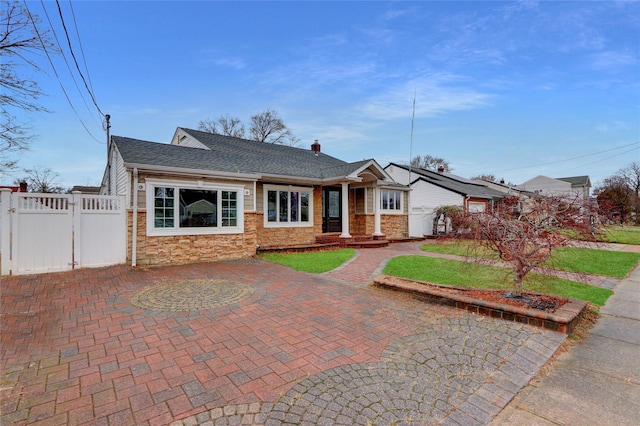 view of front of home with a patio