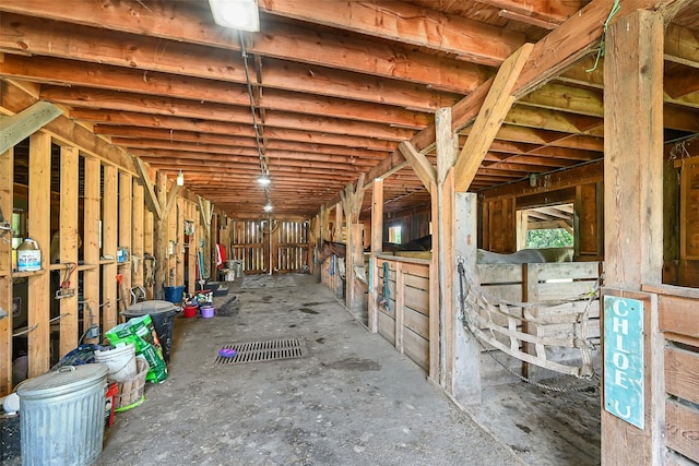 view of horse barn