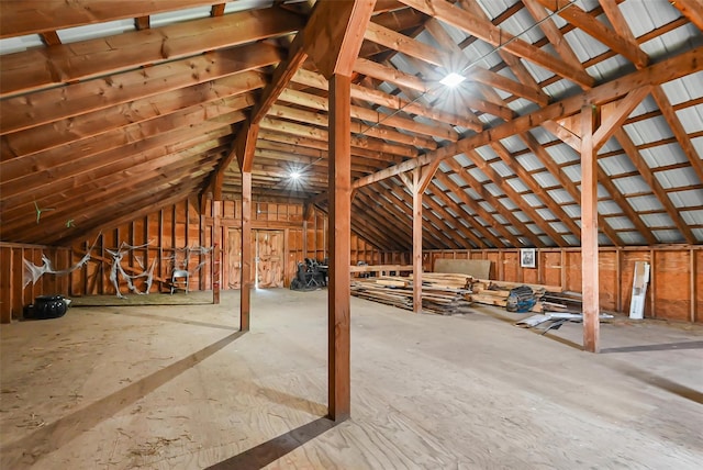 view of attic