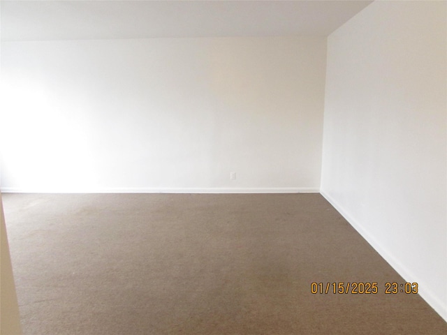 view of carpeted empty room