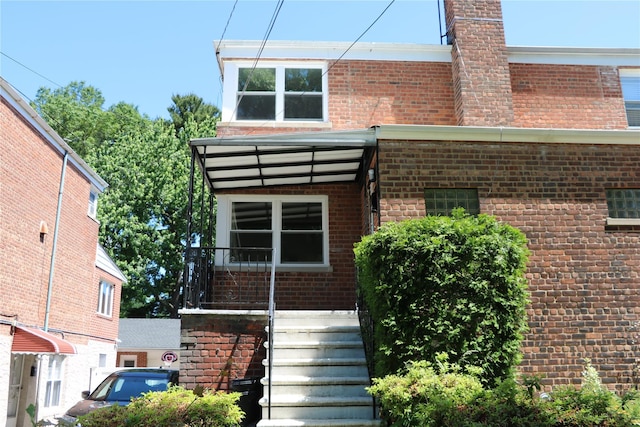 view of rear view of property