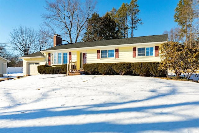 ranch-style house with a garage