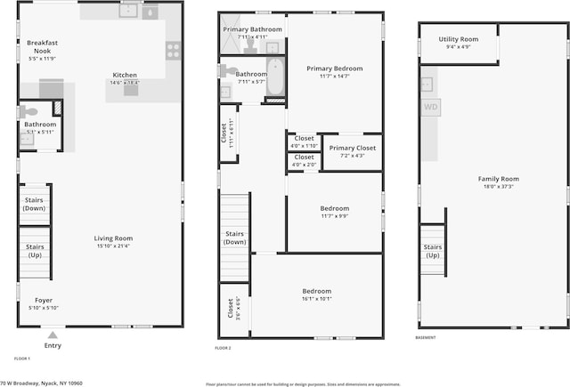70 W Broadway, Nyack, NY 10960 - property floor plan