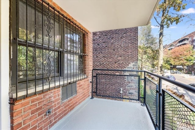 view of balcony