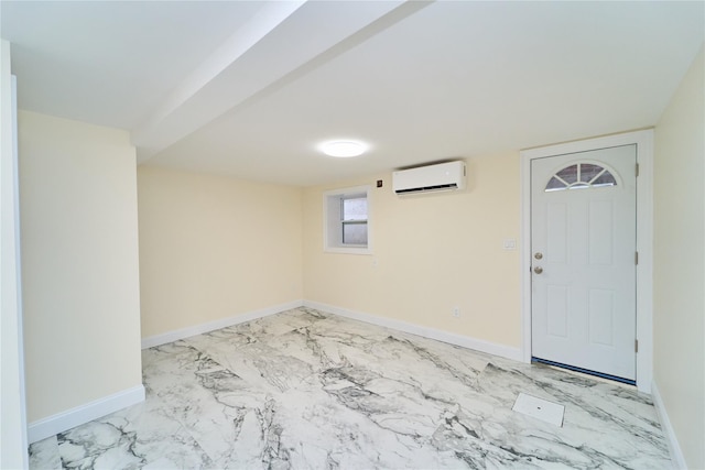 foyer entrance with a wall unit AC