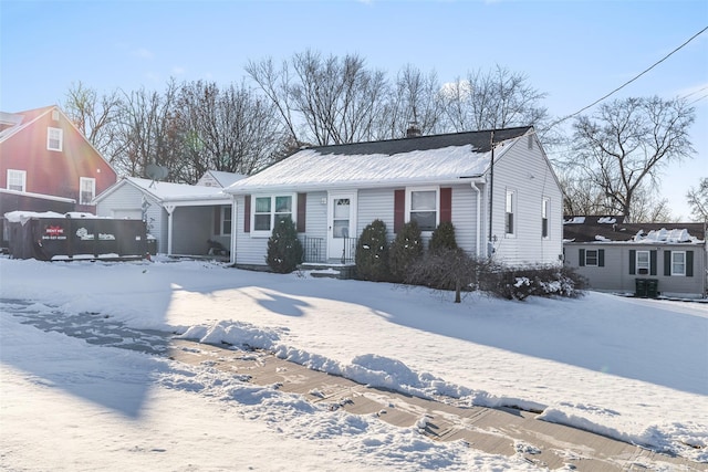 view of front of home