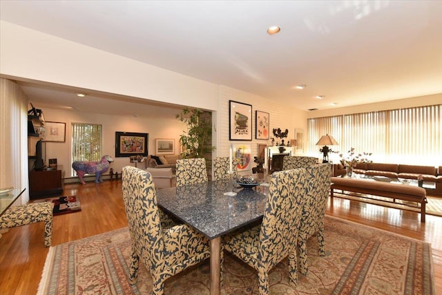 dining room featuring hardwood / wood-style floors