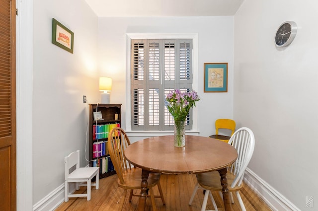 dining room featuring wood-type flooring