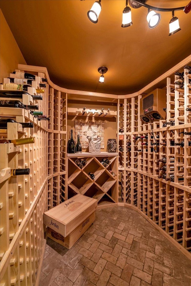 view of wine room