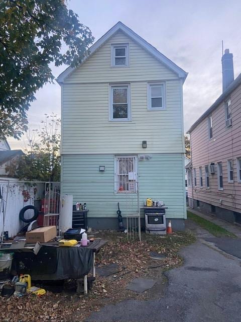 view of rear view of property