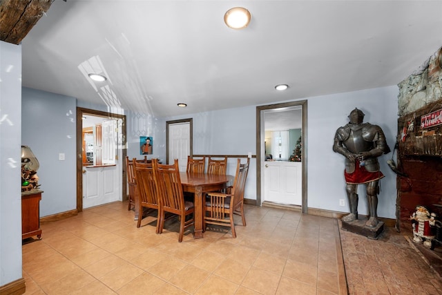 view of dining area