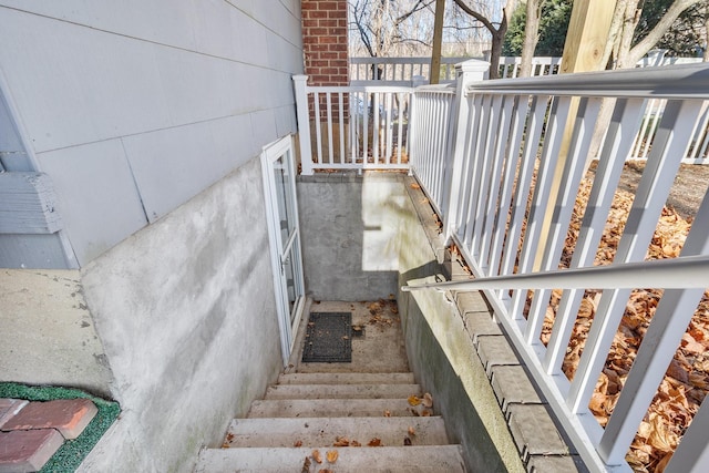 view of stairs