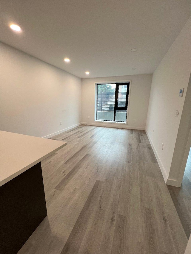 interior space featuring hardwood / wood-style floors