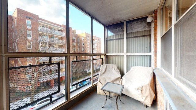 view of sunroom / solarium