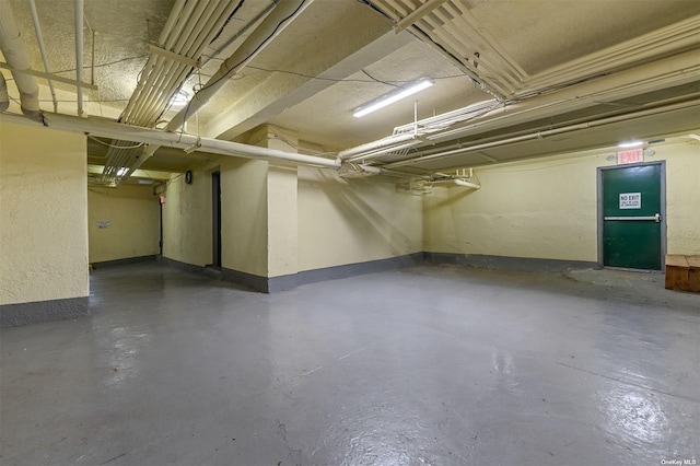 view of basement