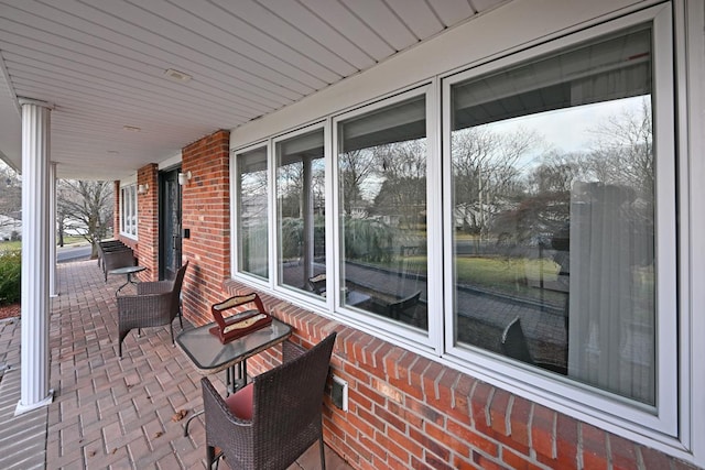 view of patio / terrace featuring covered porch