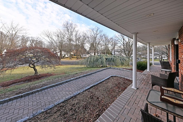 view of patio / terrace with a porch