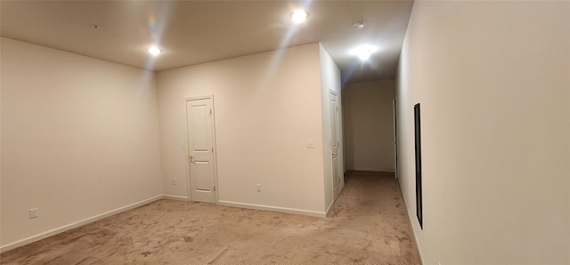 interior space with light colored carpet