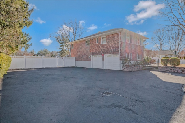 view of home's exterior featuring a garage