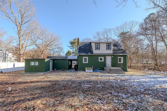 view of back of property