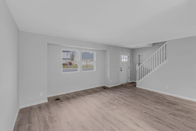 interior space with light wood-type flooring