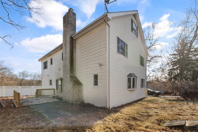 rear view of house with a patio